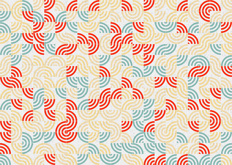 Abstract Geometric Pattern generative computational art illustration