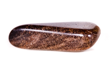 Macro mineral stone Jasper on white background