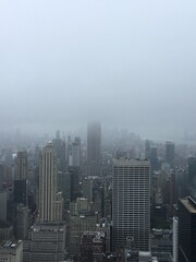 Fototapeta na wymiar New York in a foggy day