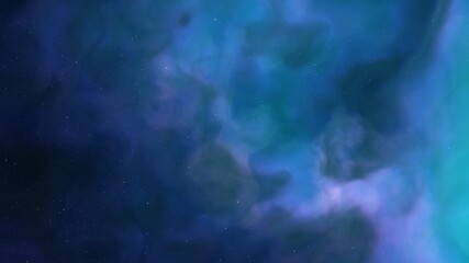 nebula gas cloud in deep outer space, colorful space background with stars, 3d render
