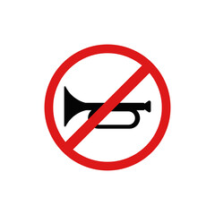 No horn traffic signs