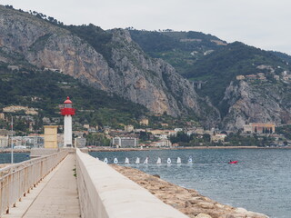 à la sortie du port de Menton - Méditerranée