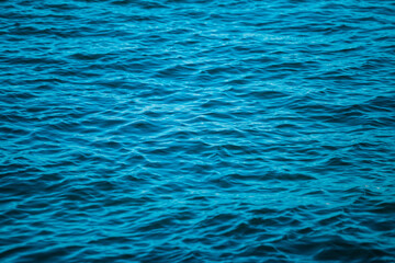 Ripples on the water.
