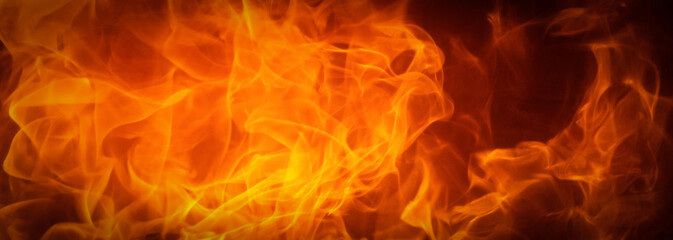 Fire flame texture background. Abstract flames, Blaze for banner. Burning concept. © Volodymyr