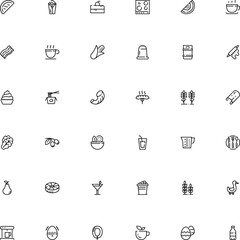 icon vector icon set such as: unhealthy, box, pin, branch, honeydew, shaker, package, dining, silver, icons, elegance, production, tortilla, color, top, soda, cherry, cannelloni, cooked, salt, onion