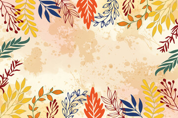 flower background for design. Vector design templates in simple modern style with copy space for text, flowers and leaves - wedding invitation backgrounds and frames, social media stories wallpapers.