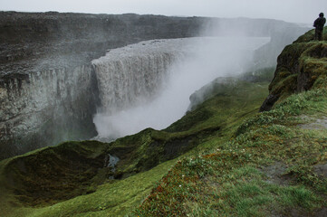 waterfall in the mountains