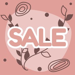 Sale in boho style in pink colours 