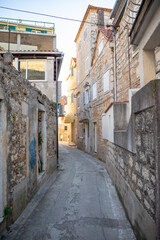 Fototapeta premium Buildings in Lozisca . Brac island. Croatia