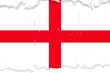Obraz premium Flag of England, banner with grunge brush