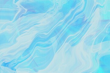 Obraz premium Blue flowing liquid waves abstract motion blurred background.