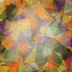Abstract triangular geometrical background. Geo triangle card. Tile, mosaic background.