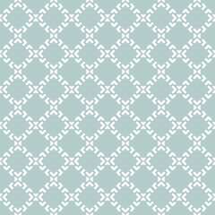 Geometric abstract pattern. Geometric modern ornament. Seamless modern light blue and white background