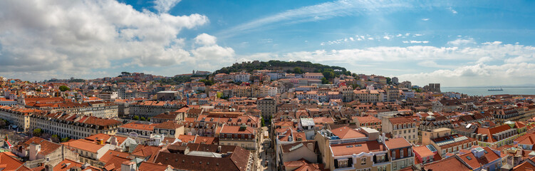 Fototapeta na wymiar Lisbon Downtown Panorama