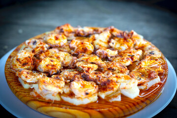 traditional Spanish octopus tapa dish