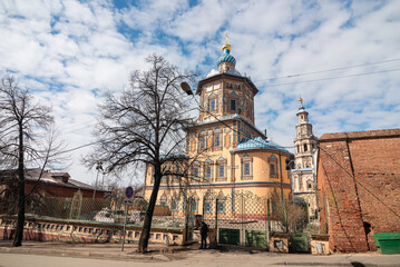 View of the Peter and Paul Cathedral, Kazan, Tatarstan Republic.