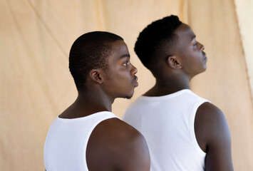 Obraz premium Portrait of Young, Black African Men
