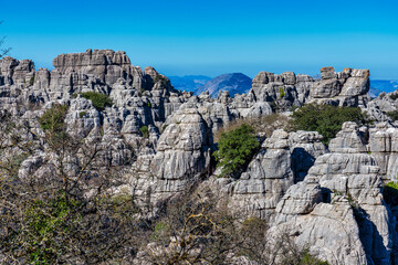 El Torcal de Antequera, Andalusia, Spain, near Antequera, province Malaga.