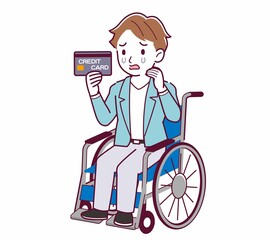 車椅子に乗った男の子