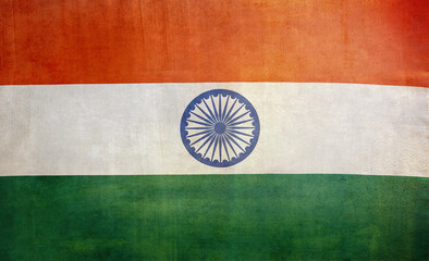 Grunge India flag