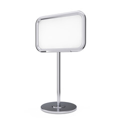 Blank Info Stand with Free Space for Your Design. 3d Rendering