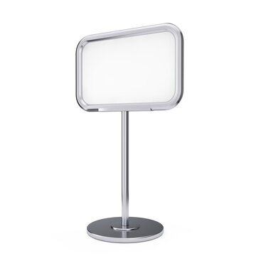 Blank Info Stand with Free Space for Your Design. 3d Rendering