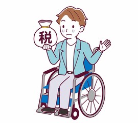 車椅子に乗った男の子