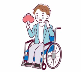 車椅子に乗った男の子