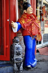 Large fiberglass advertisement-lure for restaurant customers-Ming Qing food street....