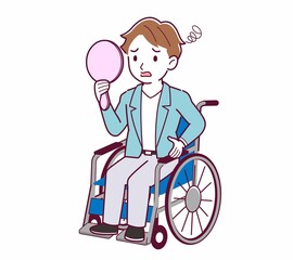 Young man with brown hair