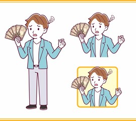 Young man with brown hair