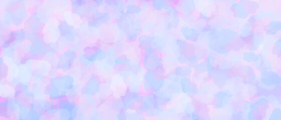 Abstract soft light blue and pink watercolor background