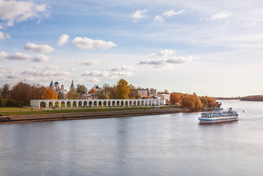 Cruise Ship On Volkhov River