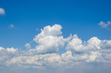Naklejka na ściany i meble blue sky background with clouds, summer day