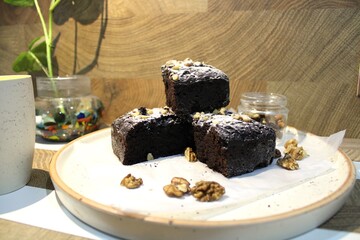 Walnut brownie