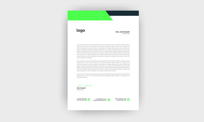 Professional letterhead template design for business project.