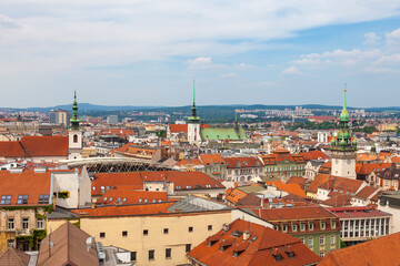 Fototapeta na wymiar Picturesque view of the old town. Brno, Czech Republic