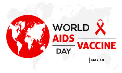 World Aids Vaccine Day Prevention and awareness Vector Concept. Banner, Poster World Aids Vaccine Day Awareness Campaign Template.