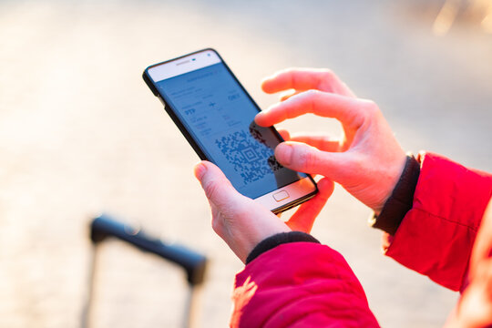 covid passport app on a smart phone