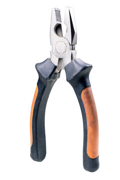 Metal pliers for electrical work. Tools for mechanics and electricians carrying out renovation works.