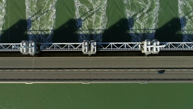 Eastern Scheldt storm surge barrier, Vrouwenpolder, Netherlands