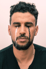 Crying man