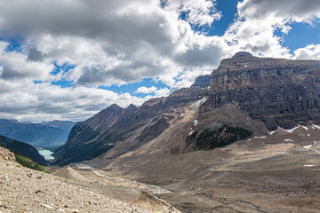 landscape with glacier and sky