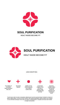 Soul Purification Unique Logo good for health company or meditation club