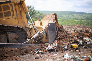 Fototapeta premium demolition of an abandoned house