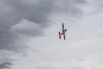 child flying on the sky
