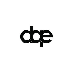 dqe letter original monogram logo design