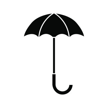 Umbrella icon vector. Flat icon isolated on the white background
