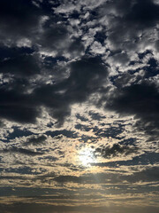 Obraz premium sunset sky with clouds