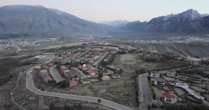 Aerial view of Bekhal - Shinkle Banh city - erbil - 4k 2021